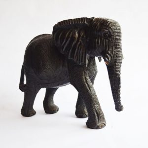 Rough Texture Wood Elephant