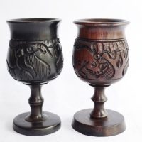 Ebony Wood Wine Glasses